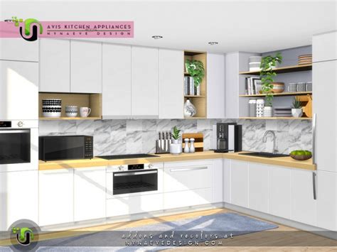 Sims 4 kitchen with laundry download cc creators list youtube. Avis Kitchen Appliances by NynaeveDesign at TSR » Sims 4 Updates