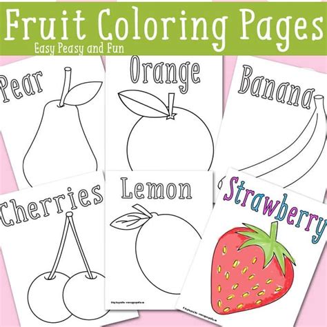 Coloring pages | crafts and worksheets for preschool,toddler and kindergarten. Pin by tara on Drawings | Fruit coloring pages, Vegetable ...