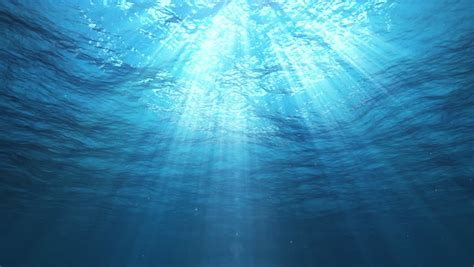 Underwater Sun Rays Ocean Loop Stock Footage Video 100 Royalty Free