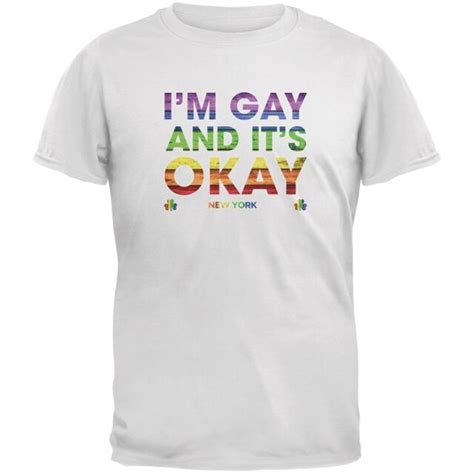 Lgbt Gay Pride It S Okay I M Gay New York White Adult T Shirt Ebay