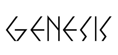 Genesis band, Genesis, Logo fonts