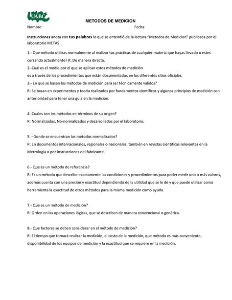 Examen 9 Abril Autumn 2020 Preguntas Y Respuestas METODOS DE