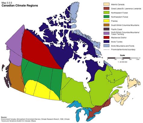 Koppen Climate Map Canada
