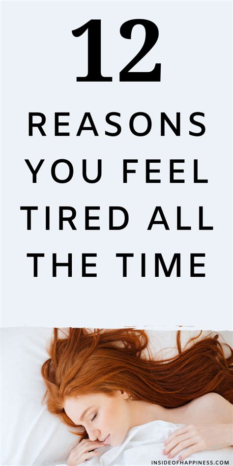 12 Reasons Why You Feel Tired All The Time And How To Fix It In 2020 Feel Tired How Are You