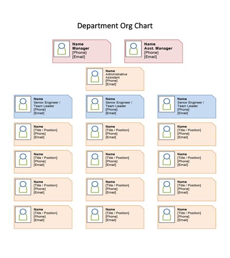 Organizational Chart Examples 20 Templates In Excel Word Pdf
