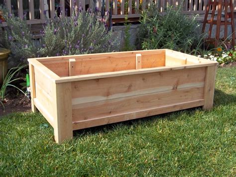 Zizin raised garden planter box with legs outdoor metal elevated garden bed on wheels apartment vegetables herb kit,40ã—15. Planter box ideas | Outdoor wooden planters, Outdoor ...