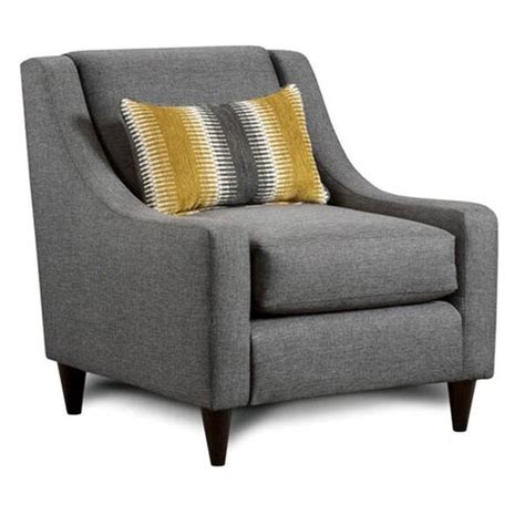 Shop Tristan Transitional Grey Sloped Arm Accent Chair By Foa Free Shipping Today Overstock