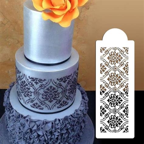 Icing Sugarcraft Stencils Lace Cake Side Stencil Kit Large Fondant Cake