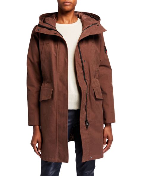 49 Winters Long Hooded Parka Brown Neiman Marcus