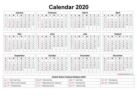 Editable Calendar Template 2020 Template Noep20y21