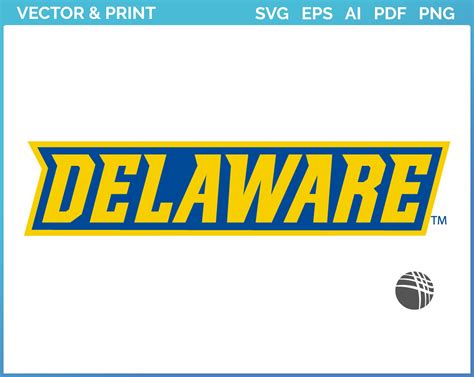 Delaware Blue Hens Wordmark Logo 2018 College Sports Vector Svg