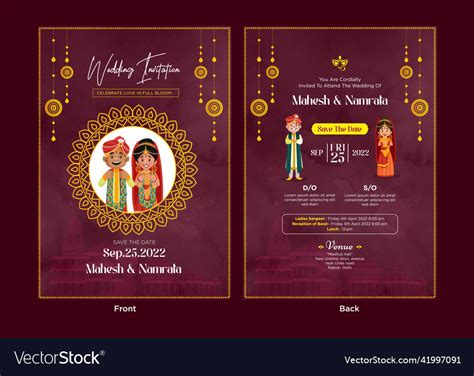 Editable Indian Wedding Invitation Cards Templates Free Tutorial Pics