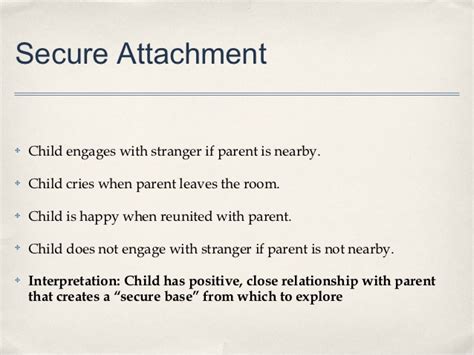 Using Attachment Theory