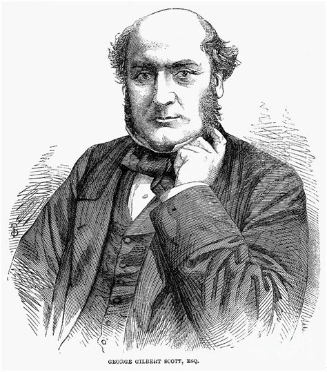 Sir George Gilbert Scott 1811 1878 English Architect Wood Engraving