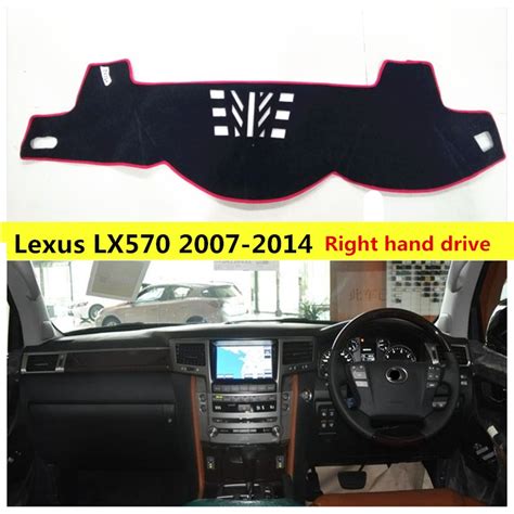 taijs right hand drive elegant style car dashboard mat cover for lexus lx570 2007 2014 sun