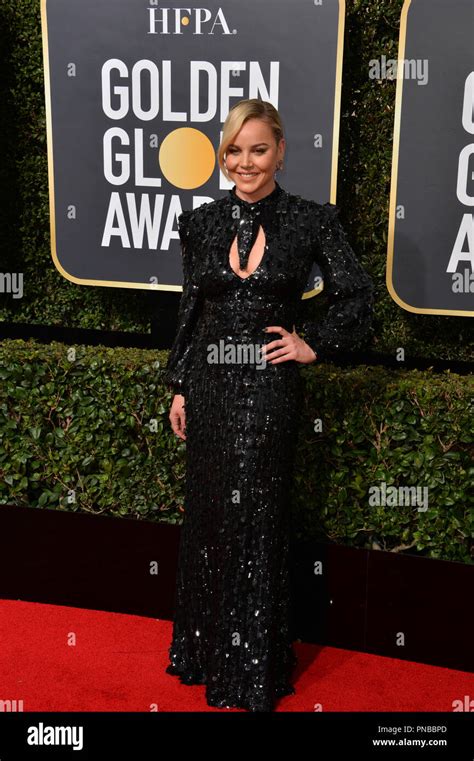 Abbie Cornish At The 75th Annual Golden Globe Awards At The Beverly
