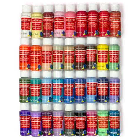 Find The 36 Piece Acrylic Paint Value Set By Craft Smart At Michaels