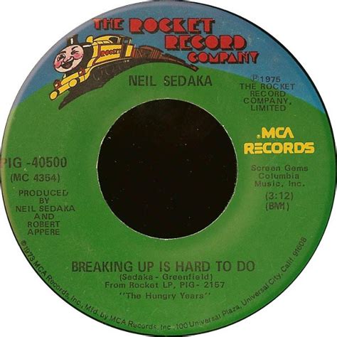 Neil Sedaka Breaking Up Is Hard To Do Releases Discogs