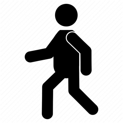 Male Man Stick Stickman Walking Icon