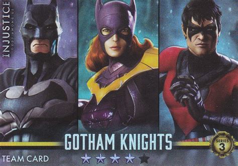 Injustice Gods Among Us Series 3 101 Team Card Gotham Knights Foil