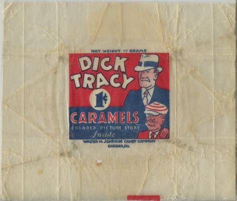 Lot Detail R41 Walter Johnson Candy Company Dick Tracy Original Wax Pack Wrapper