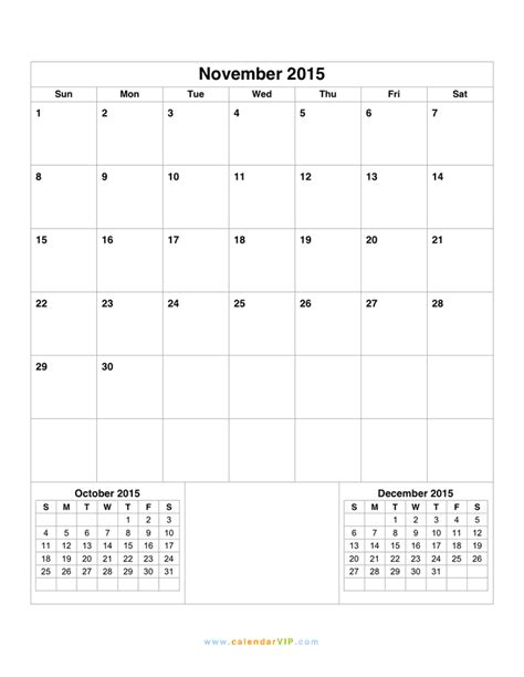 November 2015 Calendar Download Free Documents For Pdf Word And Excel