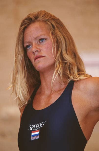Dutch Swimming Star Inge De Bruijn L Chats With Her Coach 13