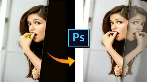 how to make mirror effect in photoshop easy photo tutorial youtube