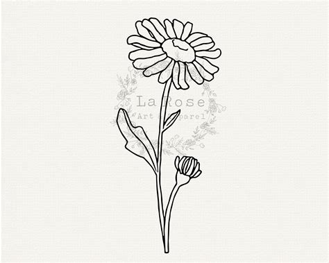 Daisy Svg Sweet Pea Svg April Birth Month Flower Svg April Etsy Canada