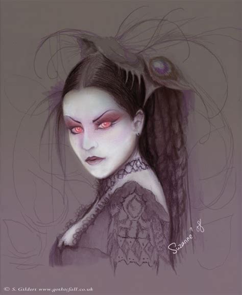 Gothic Dark Art By Suzanne Gildert Art And Design Vampire Drawings