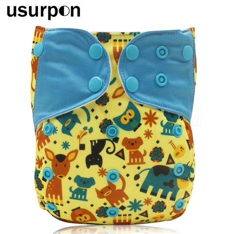 Usurpon 1 Pc Pocket Diaper Reusable Baby Cloth Diaper Waterproof