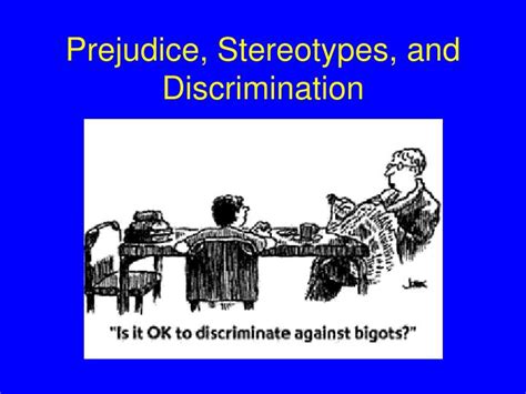 Ppt Prejudice Stereotypes And Discrimination Powerpoint