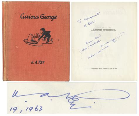 Lot Detail Curious George First Edition Signed By Ha Rey