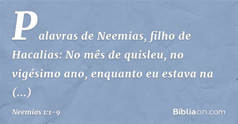 Até quando te esquecerás de mim, senhor? Neemias 1:1-9 - Bíblia