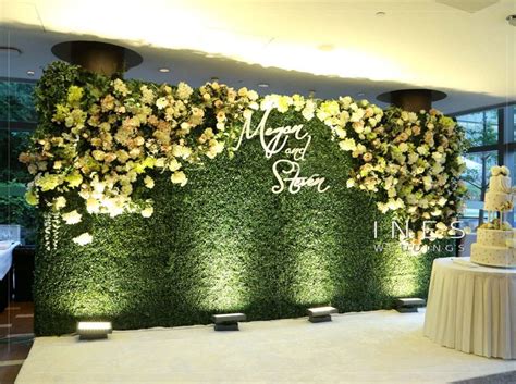 Greenery And Floral Wall Wedding Backdrop Photo Backdrop Wedding