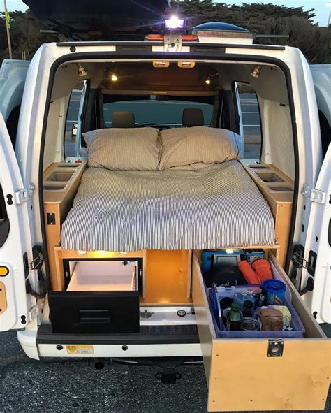 9 DIY Ford Transit Connect Camper Van Conversions Camper Diy Small