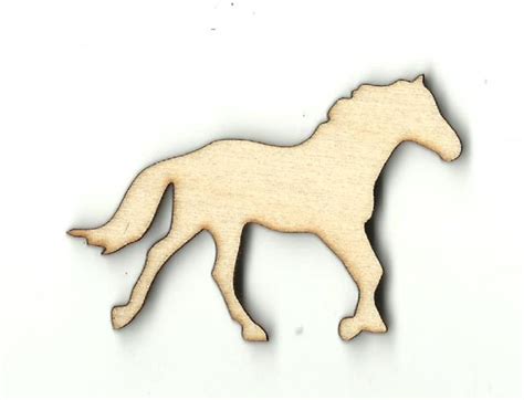 Horse Laser Cut Out Unfinished Wood Shape Craft Supply HRS32 | Etsy