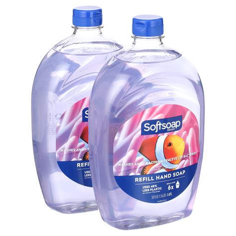 Twin Pack Softsoap Liquid Hand Soap Refill Aquarium 50 Oz