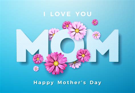 Happy Mothers Day Greeting Card Design 341551 Vector Art At Vecteezy