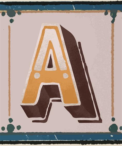 Capital Letter A Vintage Typography Style Download Free Vectors Clipart Graphics Vector Art