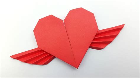 Origami Love Heart With Wings Origami