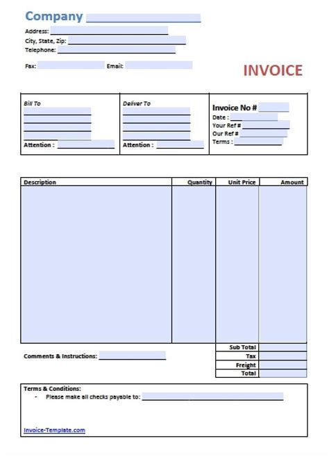 Invoice Word Document Free Simple Basic Invoice Template Excel Pdf Word