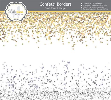 Party Glitter Overlays Digital Confetti Png With Transparent Background