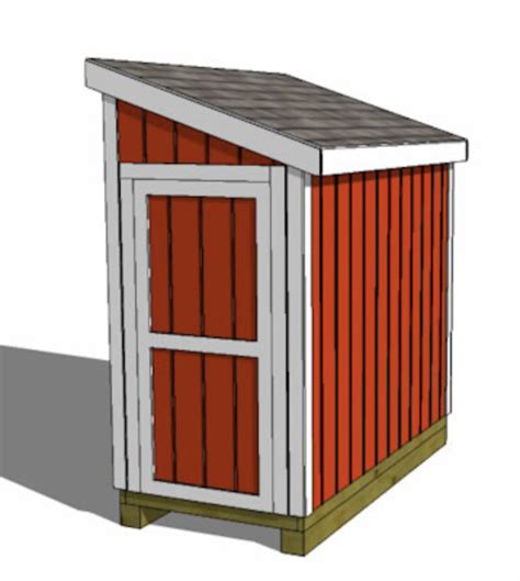 4x8 Lean To Door End Shed Plans Building A Shed Shed Plans