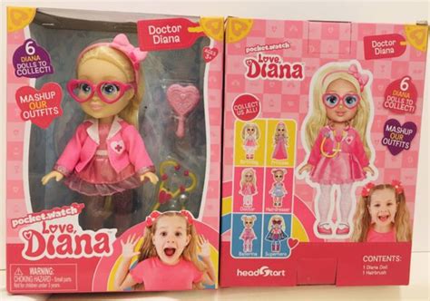 Love Diana Mashups Doctor 6 Doll And Brush Pocketwatch Christmas Toy