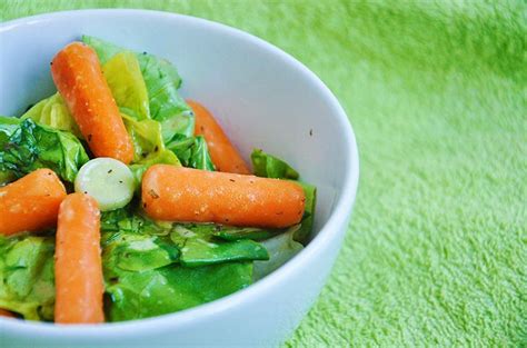 Baby Carrot Salad With Maple Mustard Dressing Gourmandelle