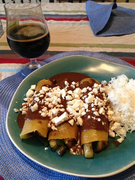 Spicy Vegetarian Mole Enchiladas Rvegetarian