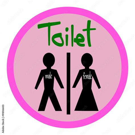 toilet symbol male and female toilet sign toilet icon vector stock vector adobe stock