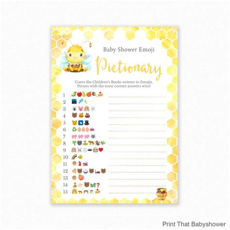 Emoji Pictionary Baby Shower Game Free Printable Sugar Soul Free Images