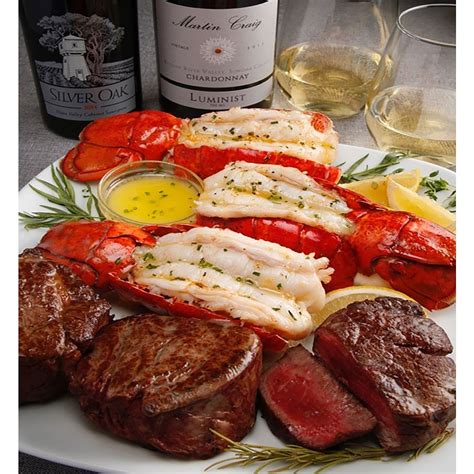 Steak & Lobster Dinner For Four | Gourmet Gift Baskets | richmond-florists.com